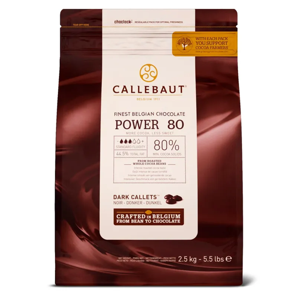 Chocolate Amargo Power 80% 2,5kg - Callebaut